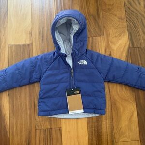 The North Face Purple Kids Hooded Puffer Jacket